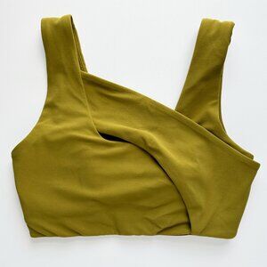 Lululemon Nulu Cross-Front Yoga Bra Size 4, Auric Gold